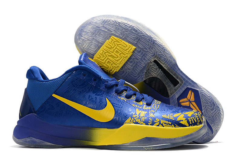 2020 Nike Kobe Bryant 5 Blue Yellow - Click Image to Close